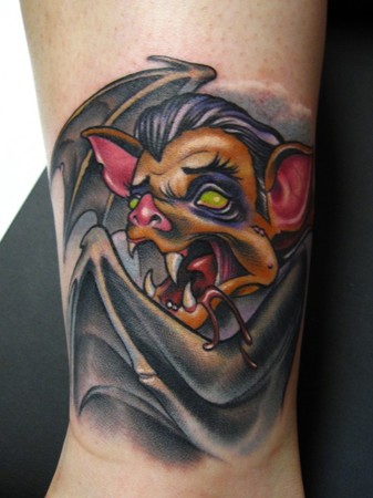 Scotty Munster - Vampire Bat Tattoo